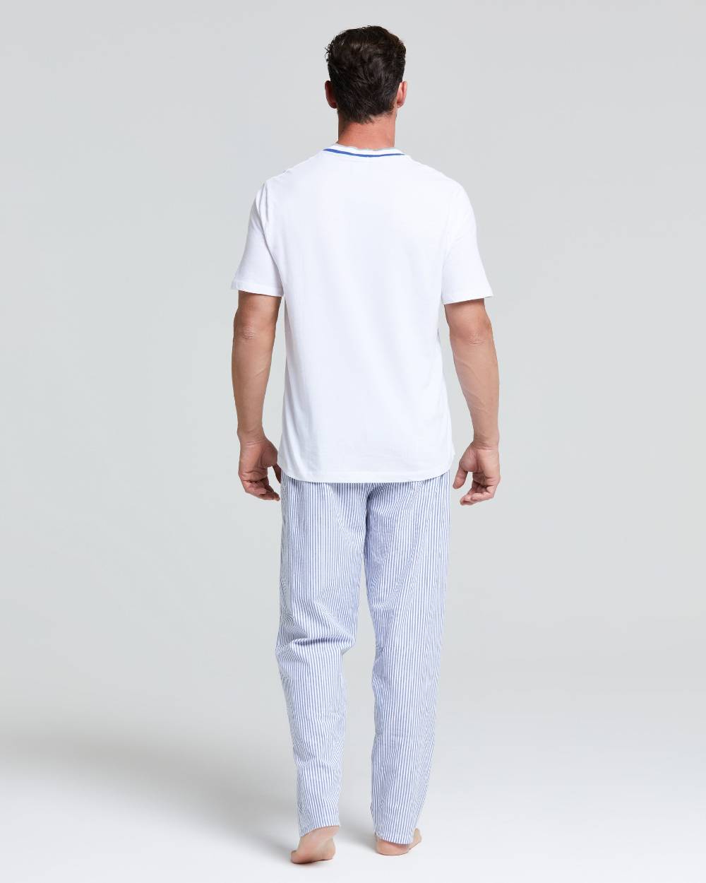 Pompea Pigiama Lungo Cotone E Tela Tristan