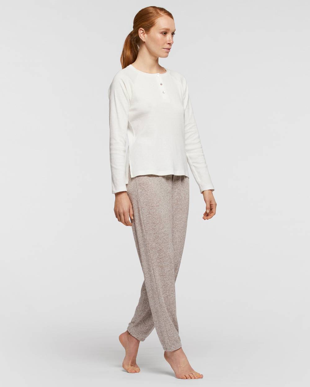 Pompea Pigiama Lungo Cotone E Viscosa Argentera