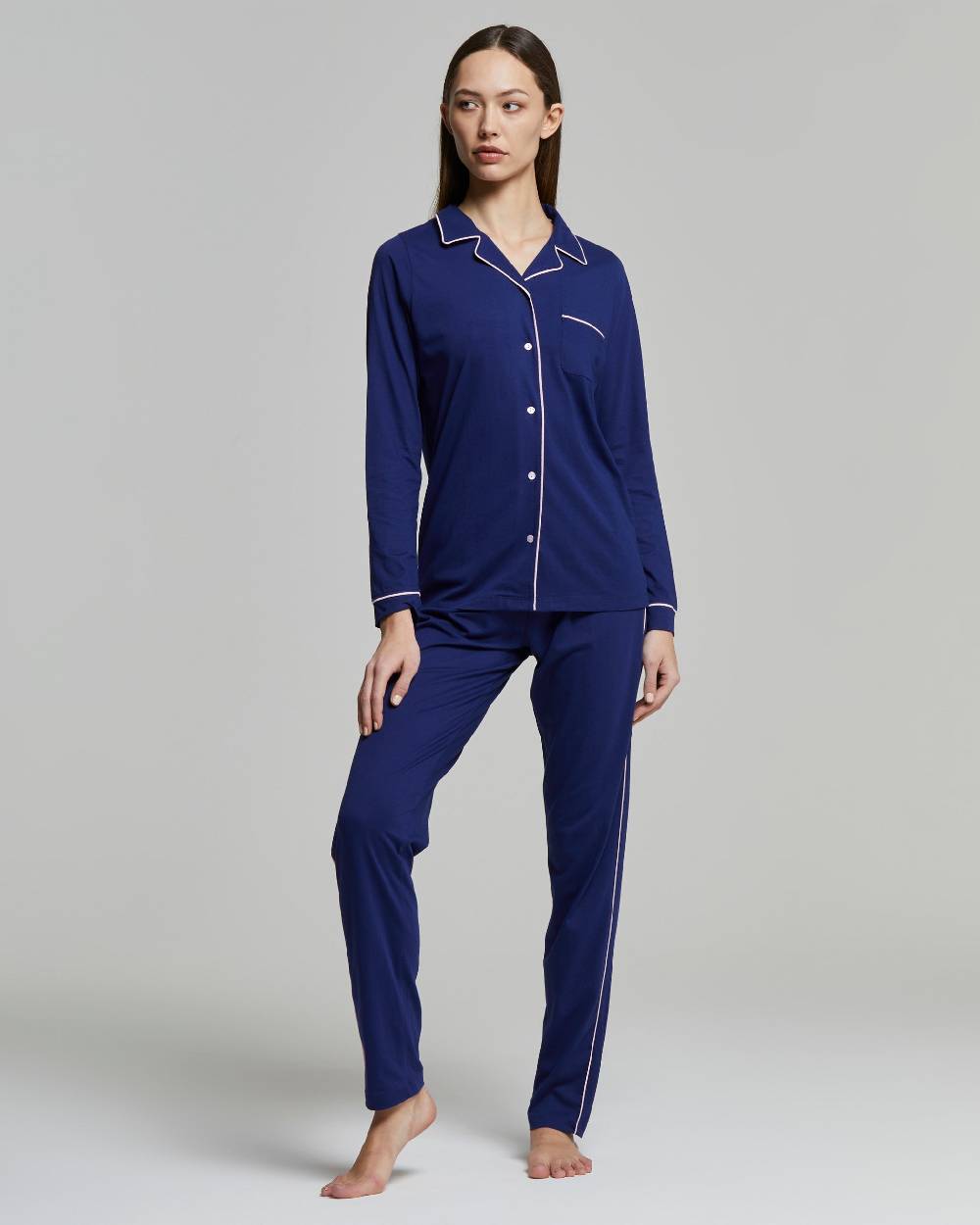 Pompea Pigiama lungo cotone Elisabetta