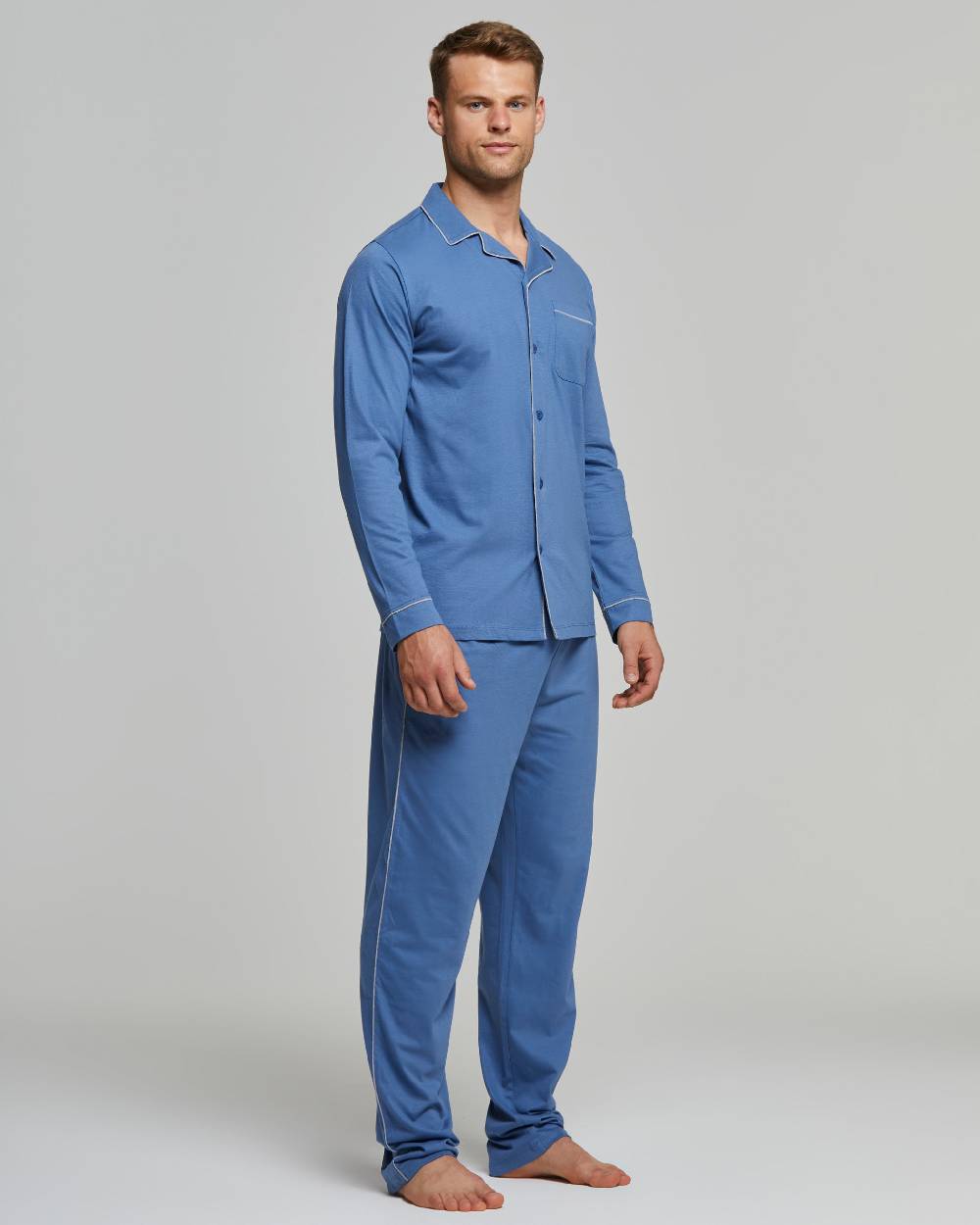 Pompea Pigiama Lungo Cotone Filippo