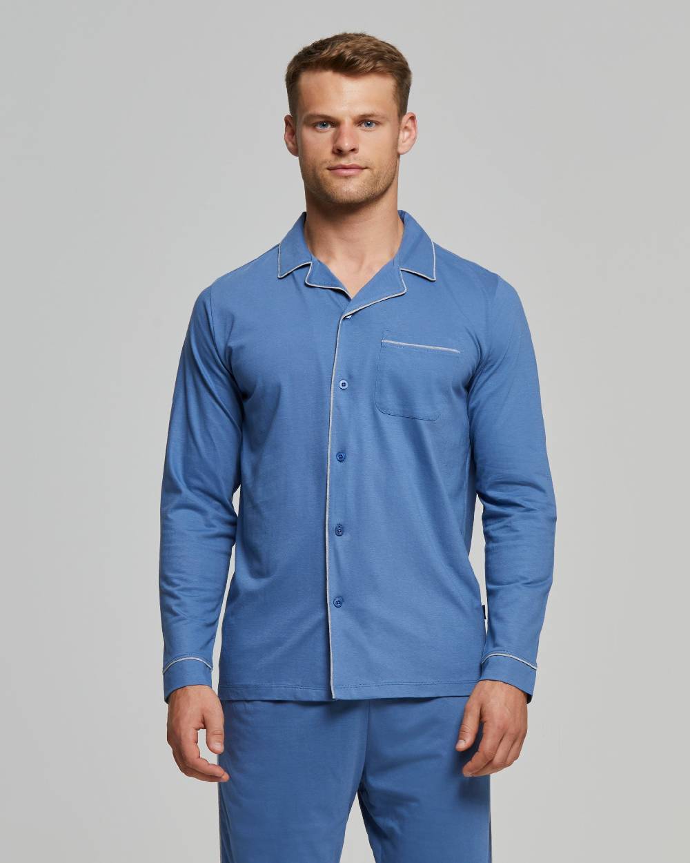 Pompea Pigiama Lungo Cotone Filippo