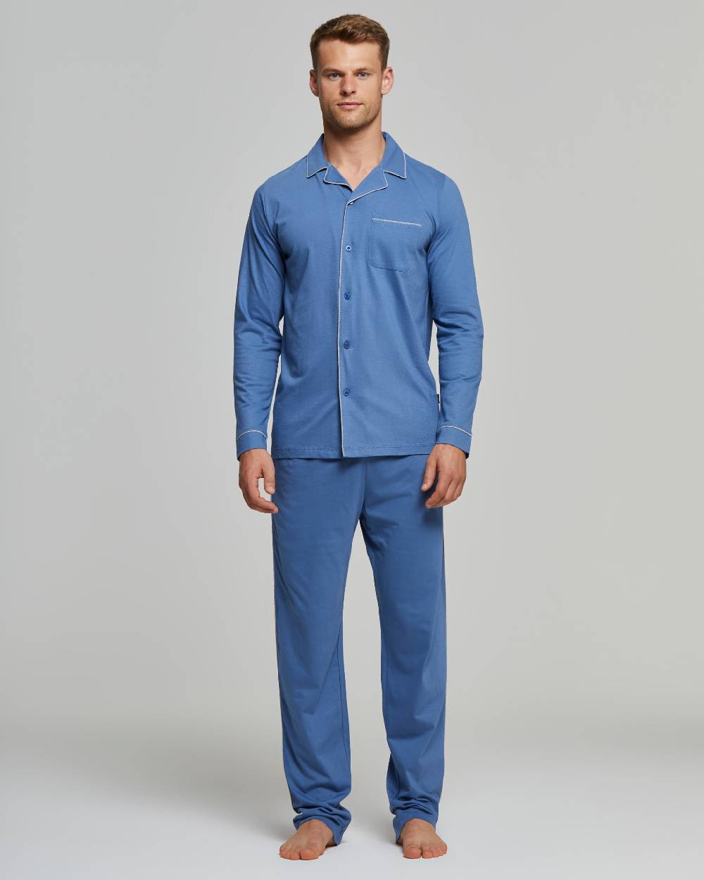 Pompea Pigiama lungo cotone Filippo