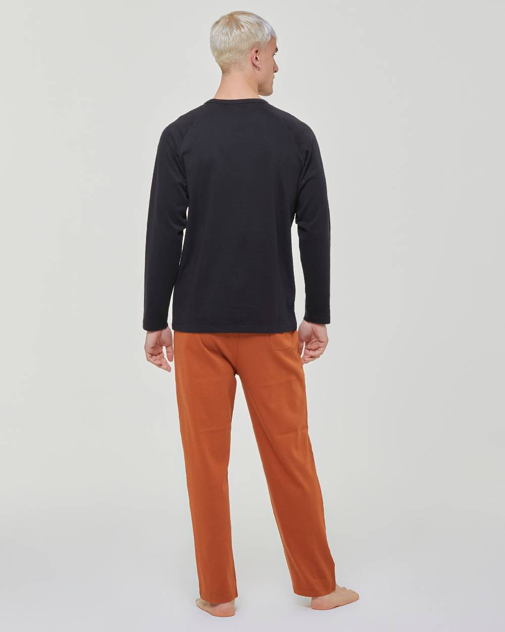 Pompea Pigiama Lungo Cotone Interlock Arachide