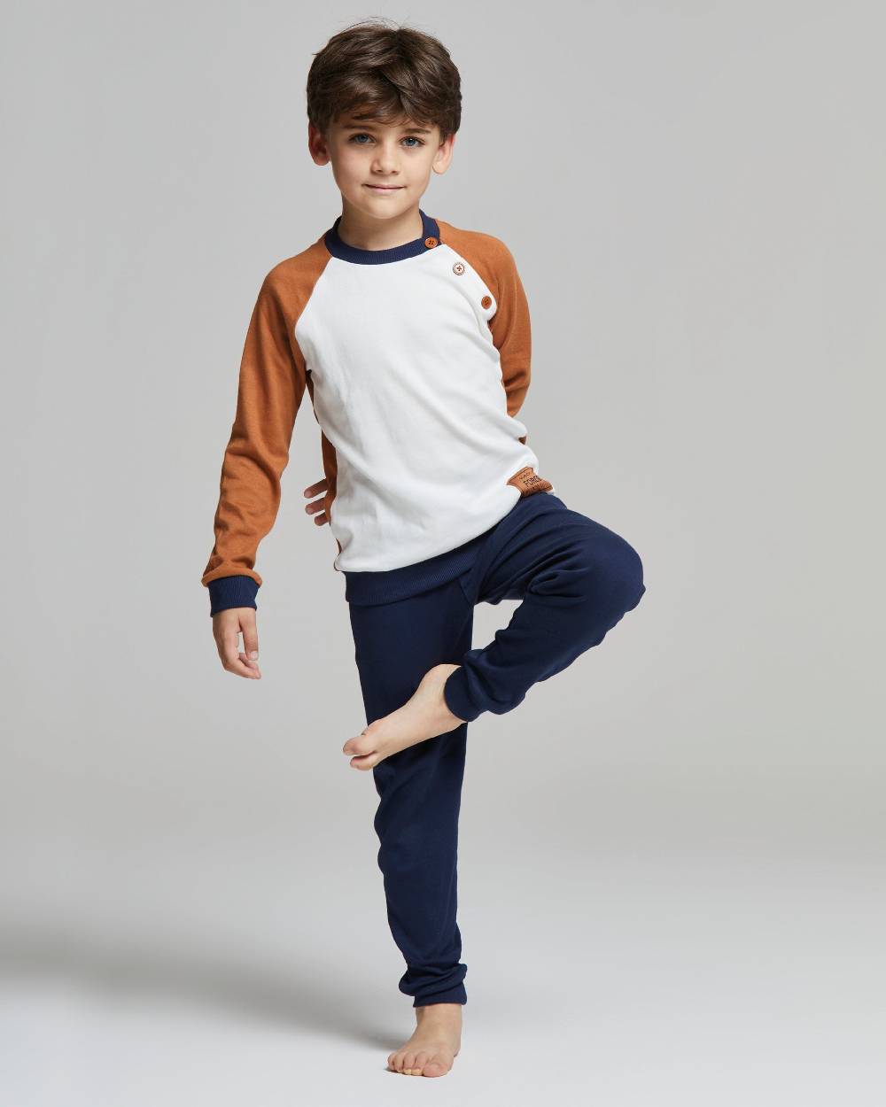 Pompea PIGIAMA LUNGO COTONE INTERLOCK BRACHETTO