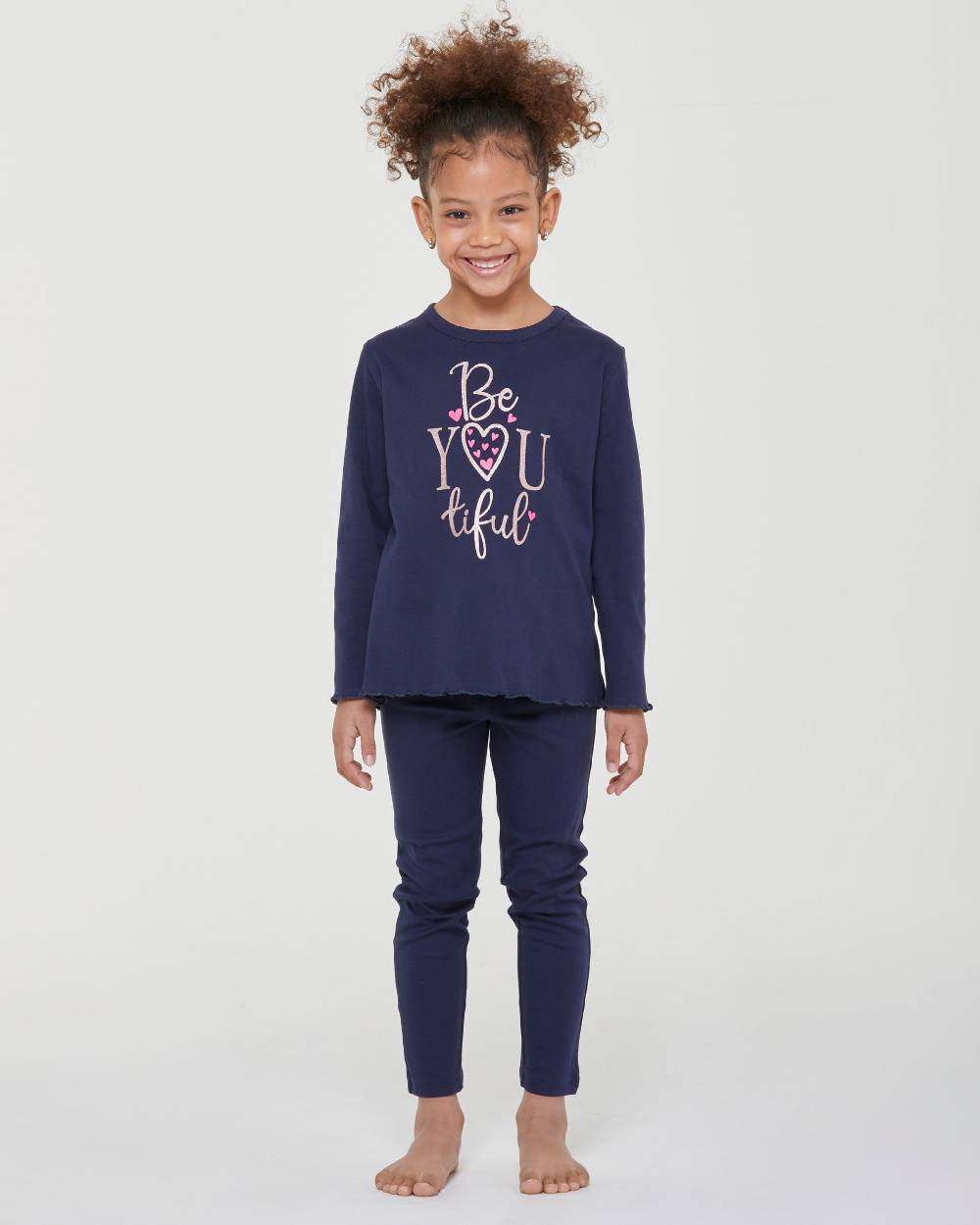 Pompea Pigiama lungo cotone interlock Chiara