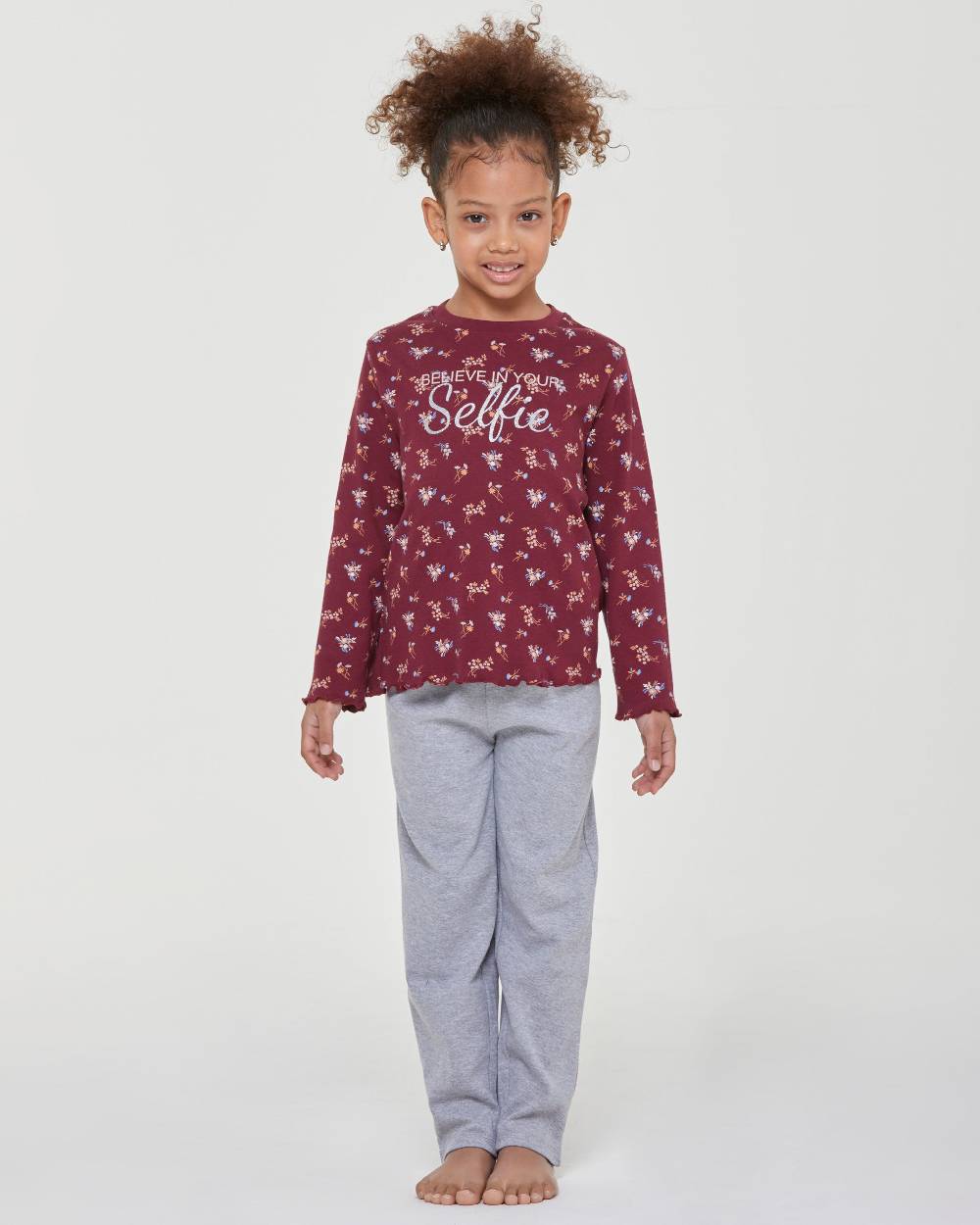 Pompea Pigiama lungo cotone interlock Elodie