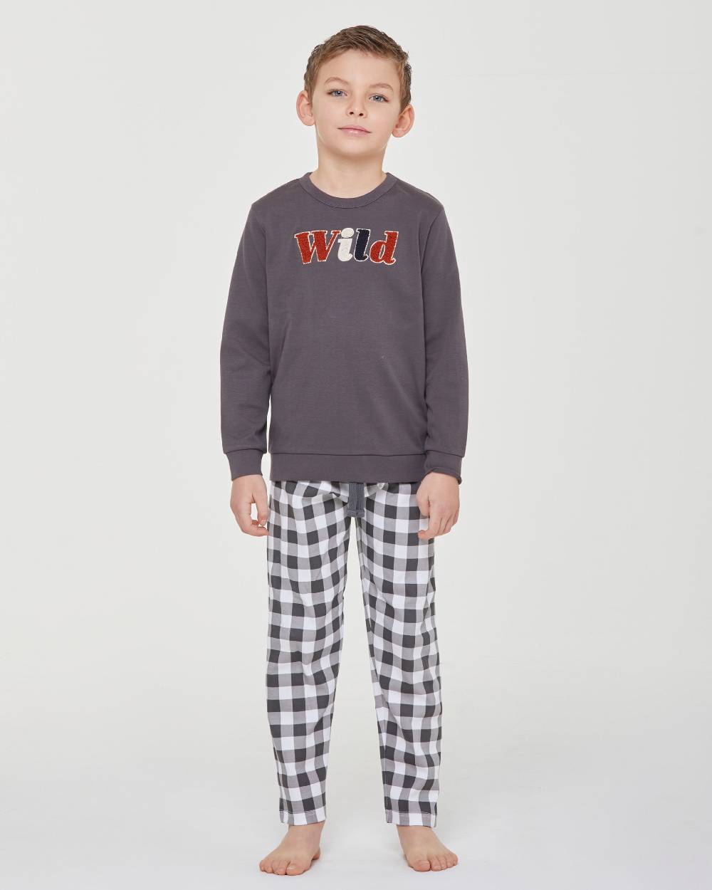 Pompea Pigiama lungo cotone interlock Elvio