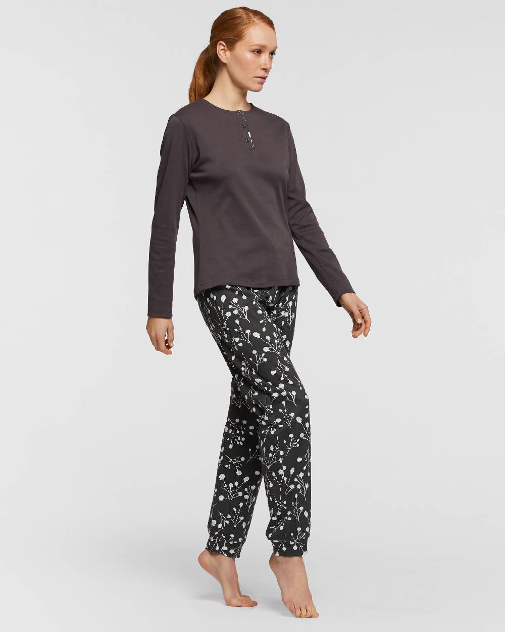 Pompea Pigiama Lungo Cotone Interlock Fassa