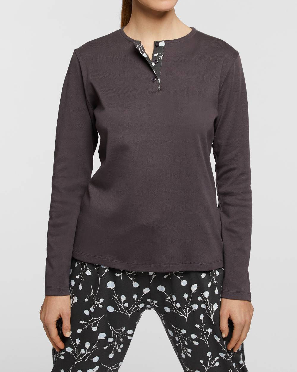 Pompea Pigiama Lungo Cotone Interlock Fassa