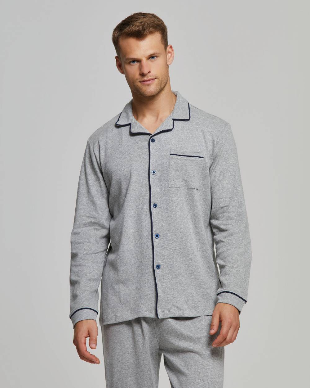 Pompea PIGIAMA LUNGO COTONE INTERLOCK FILIPPO