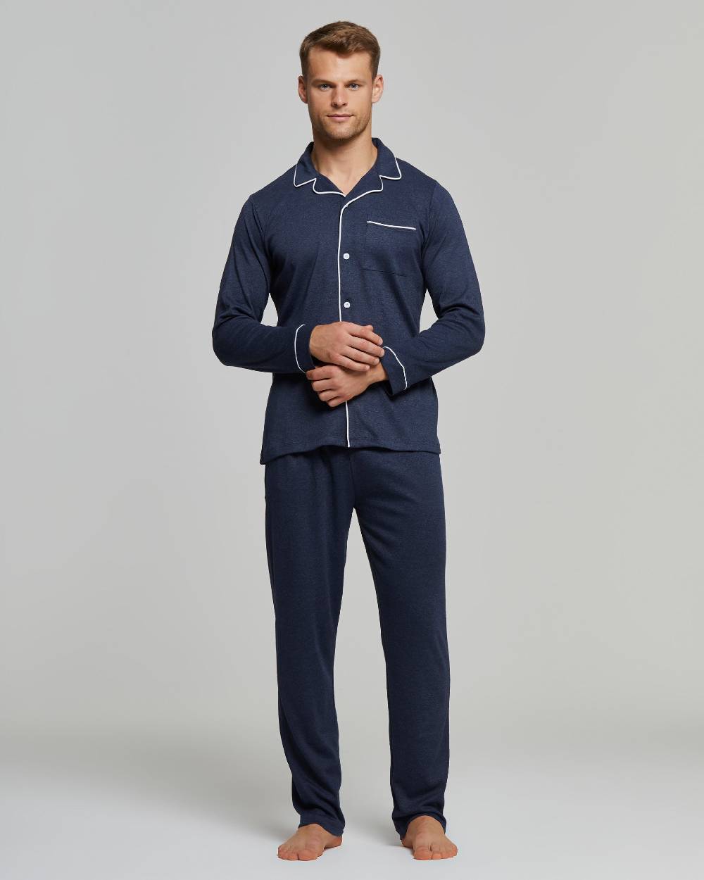 Pompea PIGIAMA LUNGO COTONE INTERLOCK FILIPPO