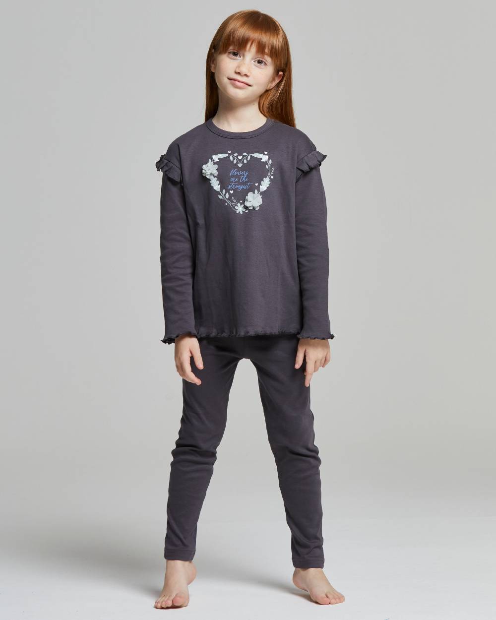 Pompea PIGIAMA LUNGO COTONE INTERLOCK MARIGOLD