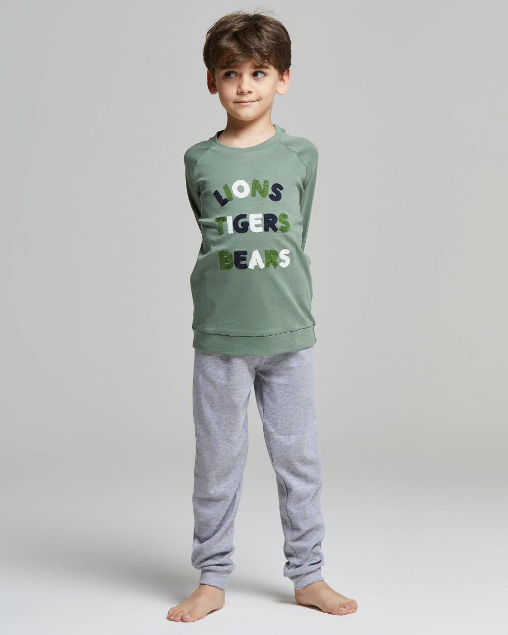 Pompea PIGIAMA LUNGO COTONE INTERLOCK PROSECCO