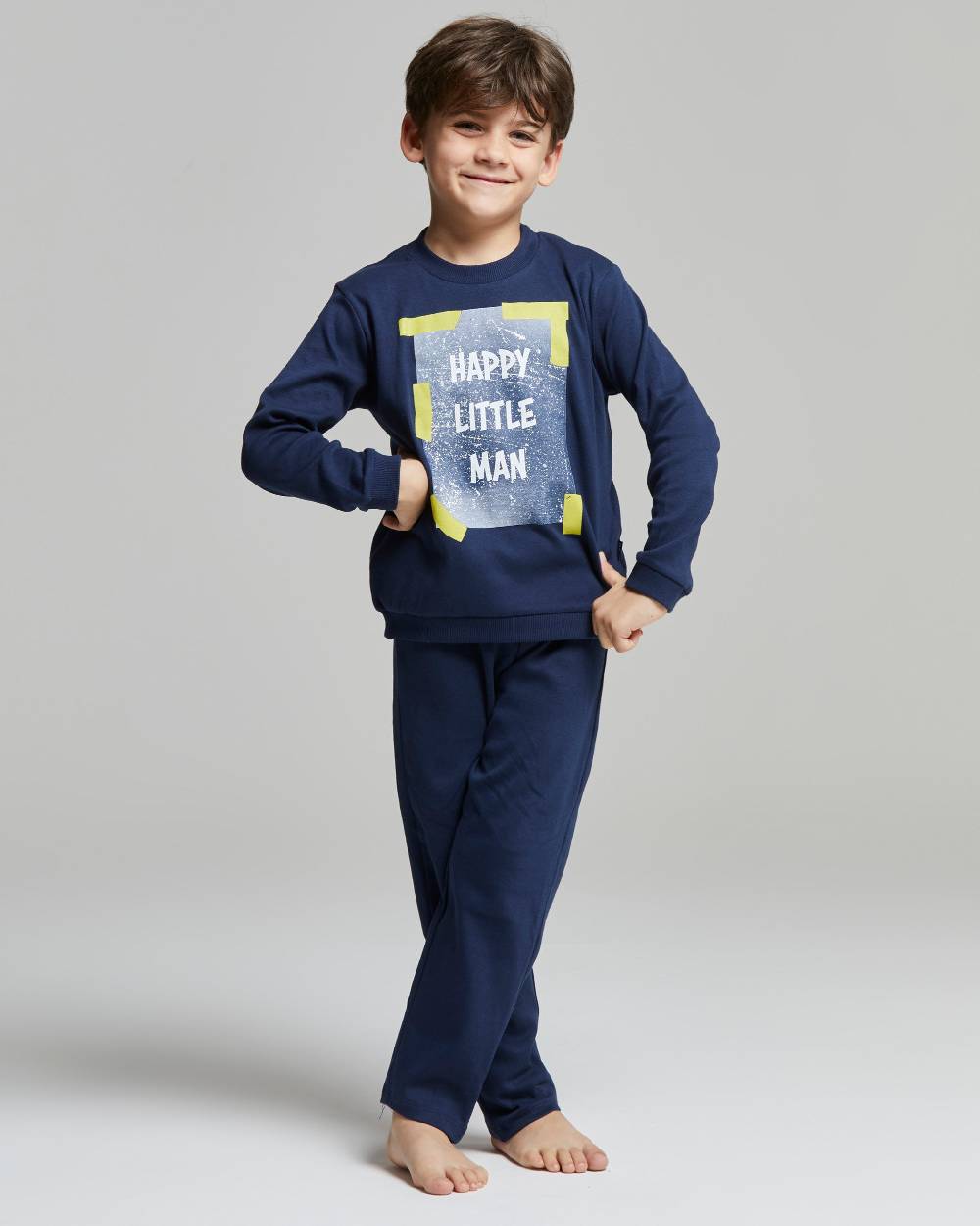 Pompea PIGIAMA LUNGO COTONE INTERLOCK RABOSO