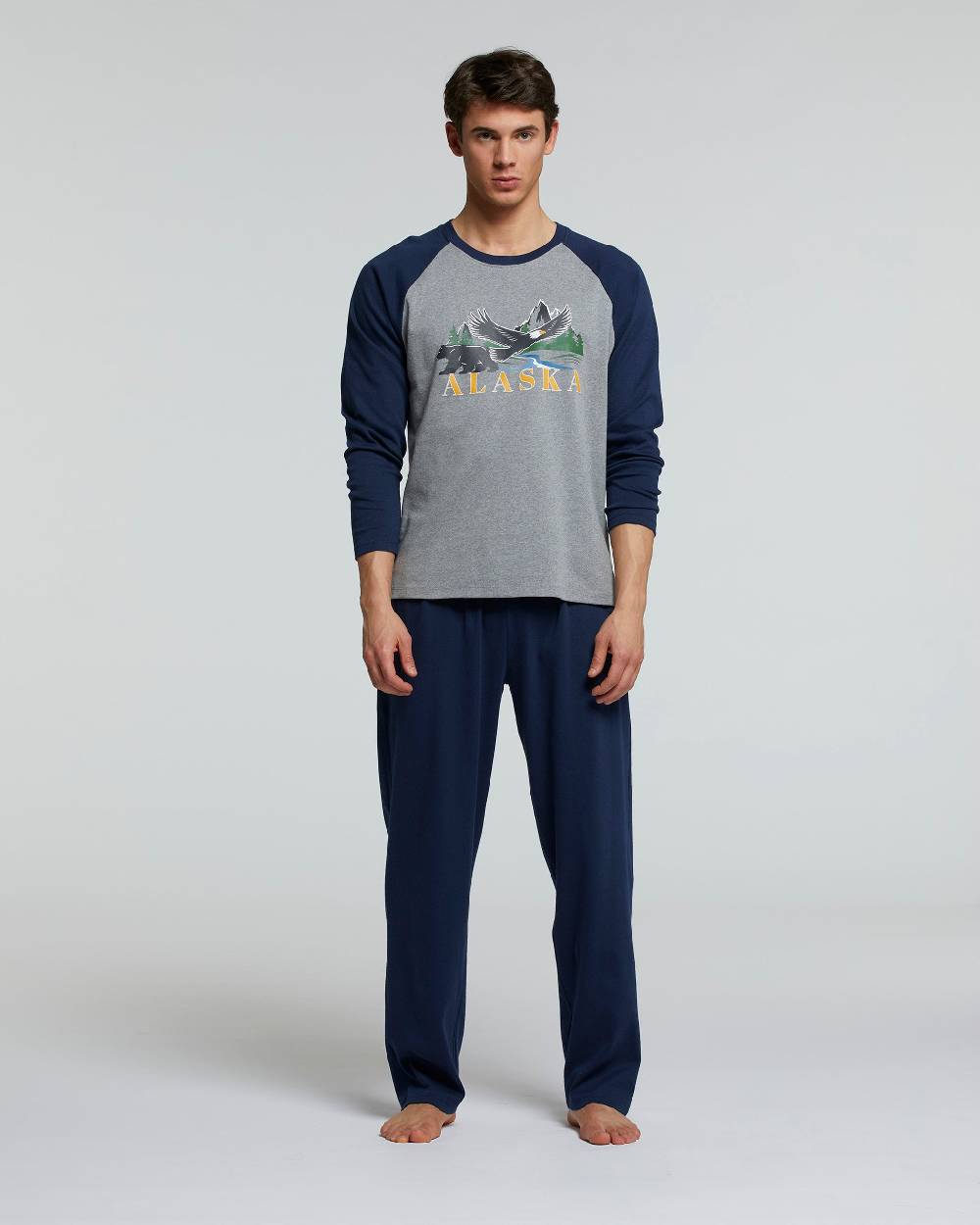 Pompea PIGIAMA LUNGO COTONE INTERLOCK SAGRANTINO