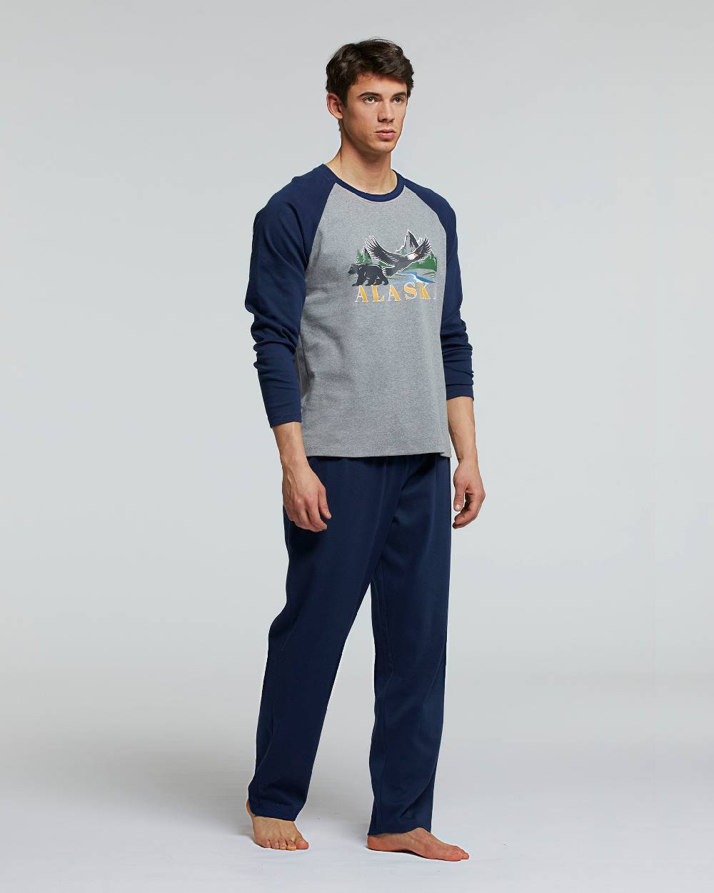 Pompea PIGIAMA LUNGO COTONE INTERLOCK SAGRANTINO