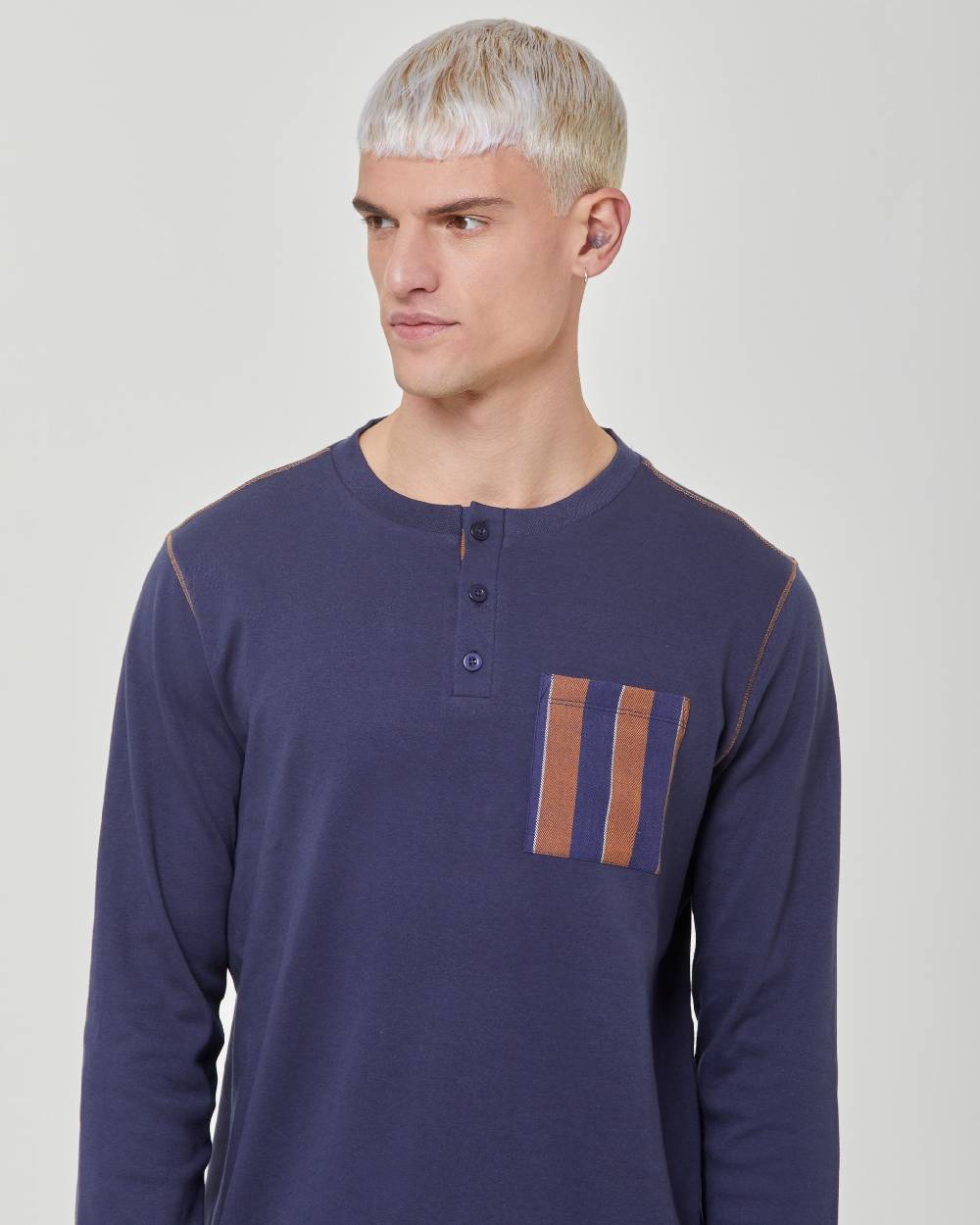 Pompea Pigiama Lungo Cotone Interlock Zenzero