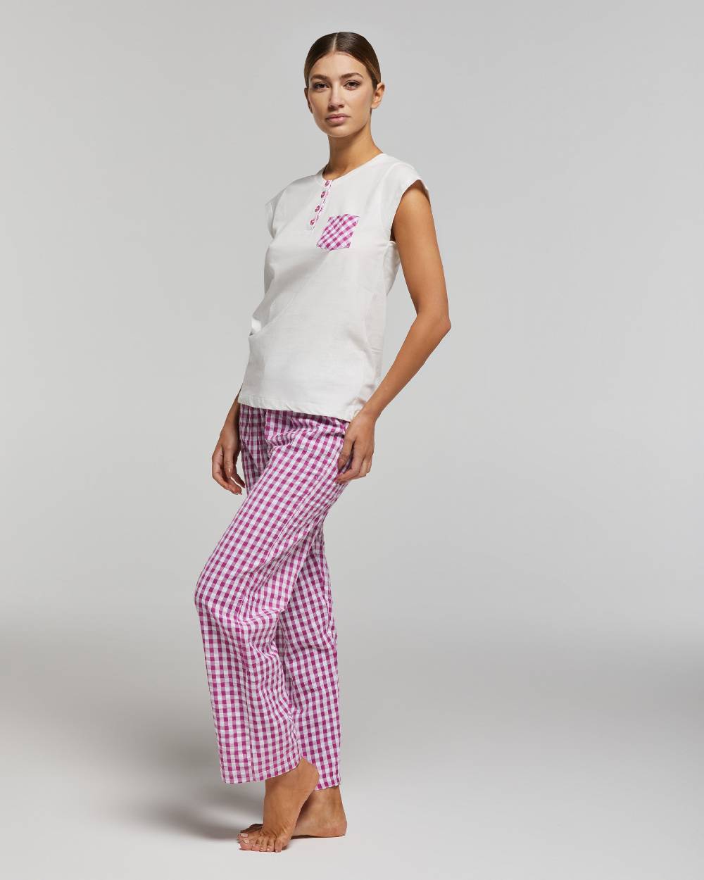 Pompea PIGIAMA LUNGO COTONE LEALIA