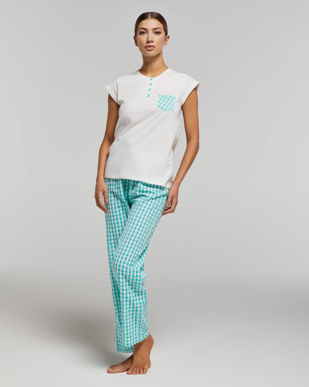 Pompea PIGIAMA LUNGO COTONE LEALIA