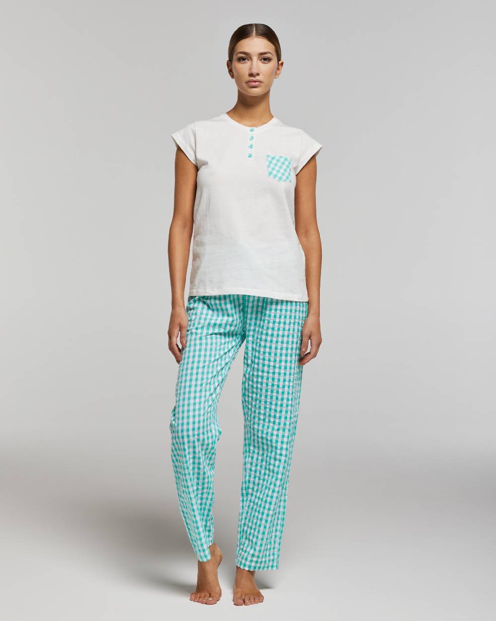 Pompea PIGIAMA LUNGO COTONE LEALIA