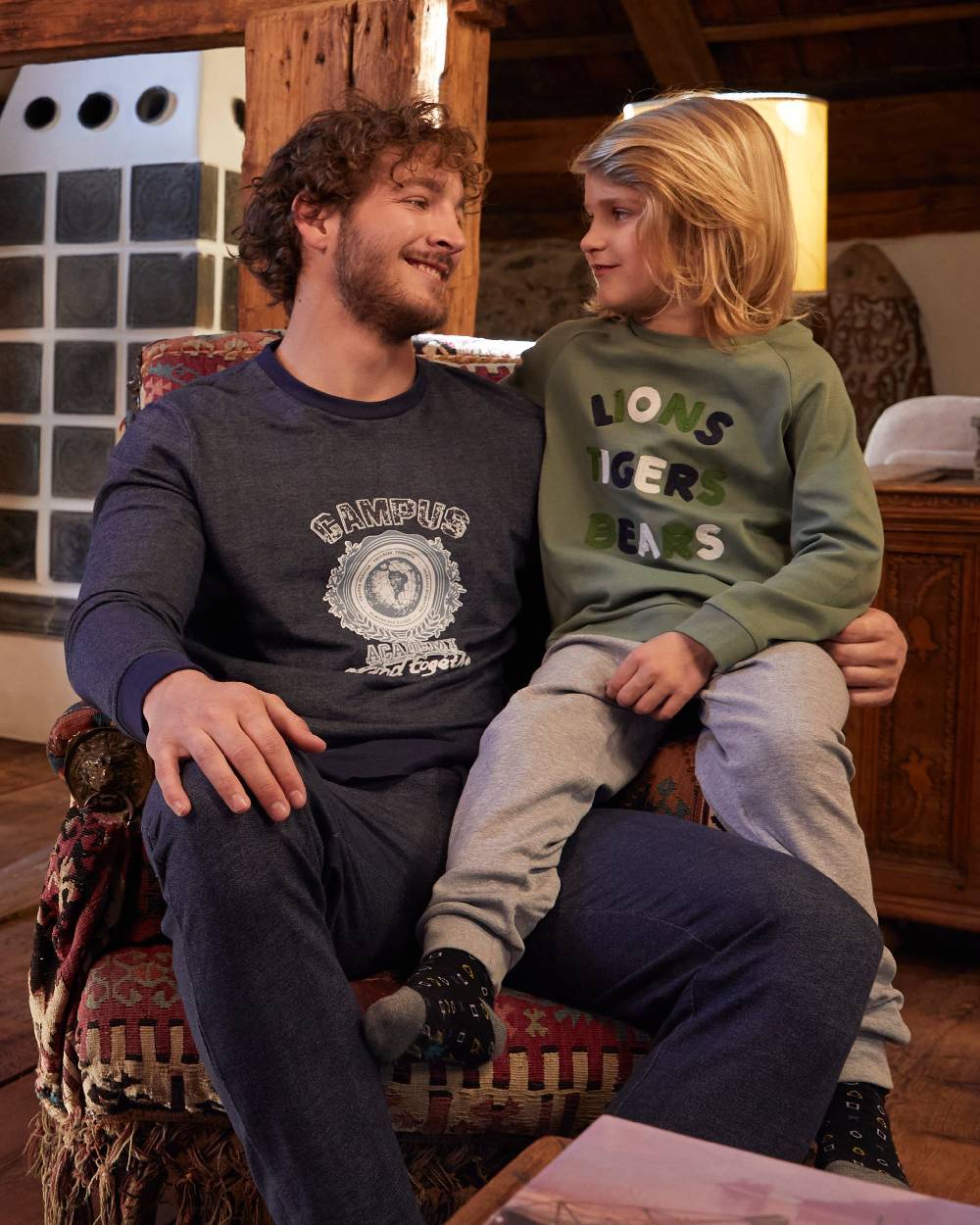 Pompea PIGIAMA LUNGO COTONE MARZEMINO