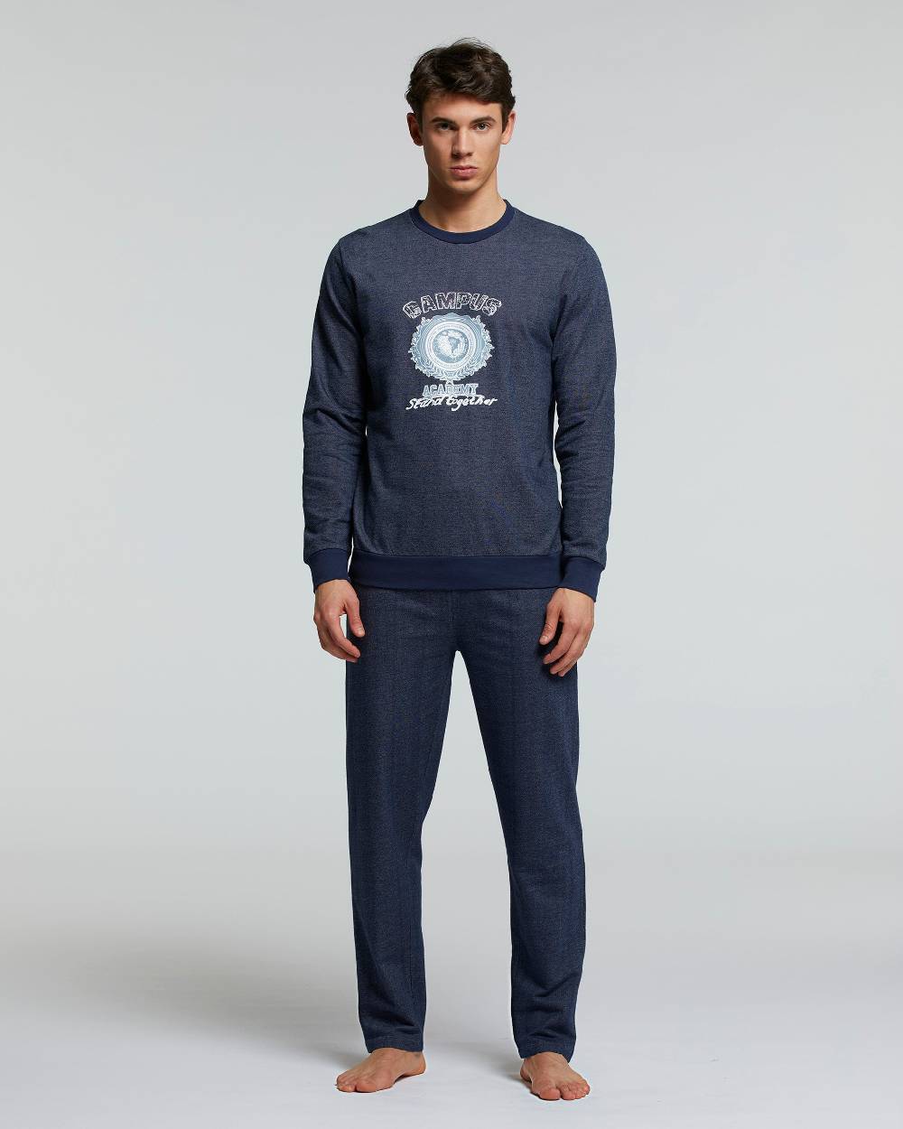 Pompea PIGIAMA LUNGO COTONE MARZEMINO