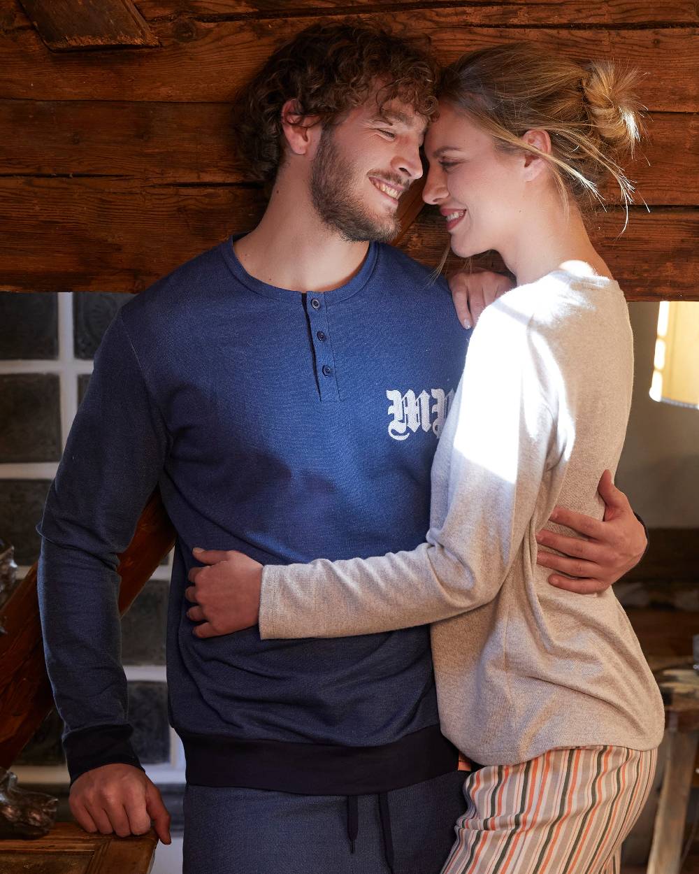 Pompea PIGIAMA LUNGO COTONE MOSCATO