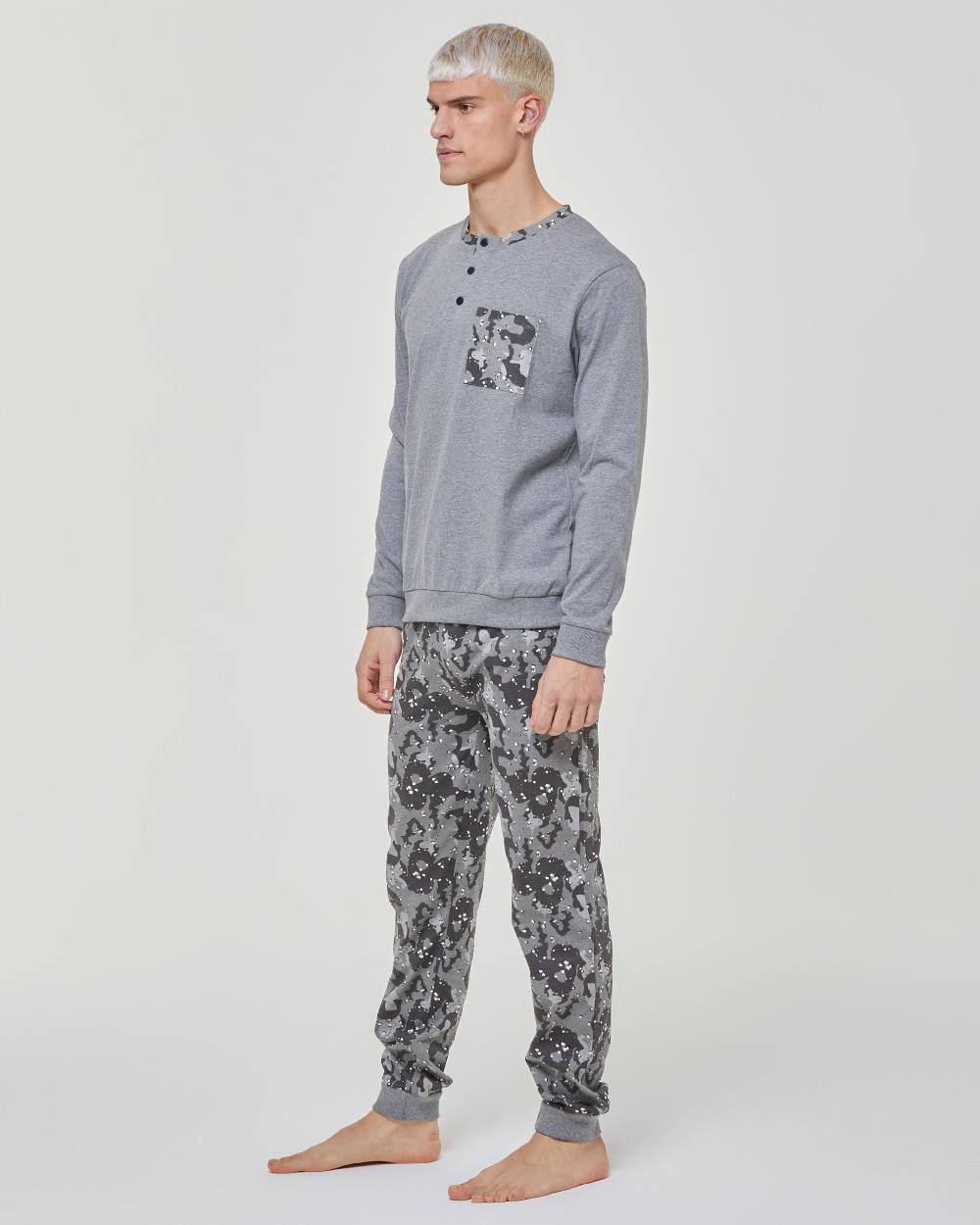 Pompea Pigiama Lungo Cotone Stelvio