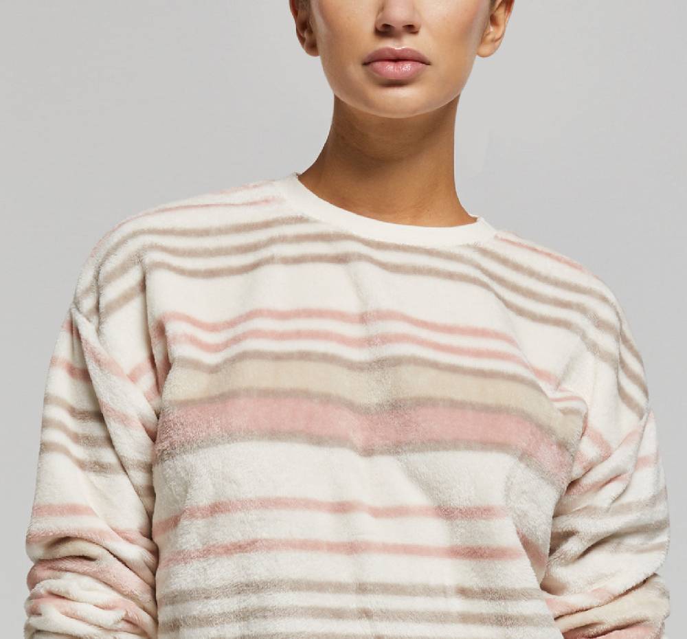 Pompea Pigiama Lungo Micropolar Geranio