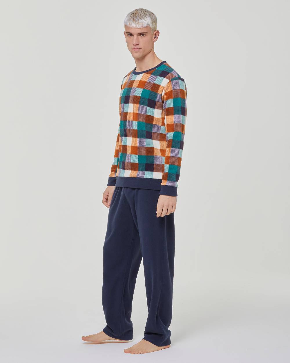 Pompea Pigiama Lungo Micropolar Ginseng