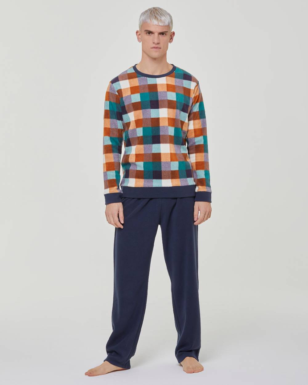 Pompea Pigiama lungo micropolar Ginseng