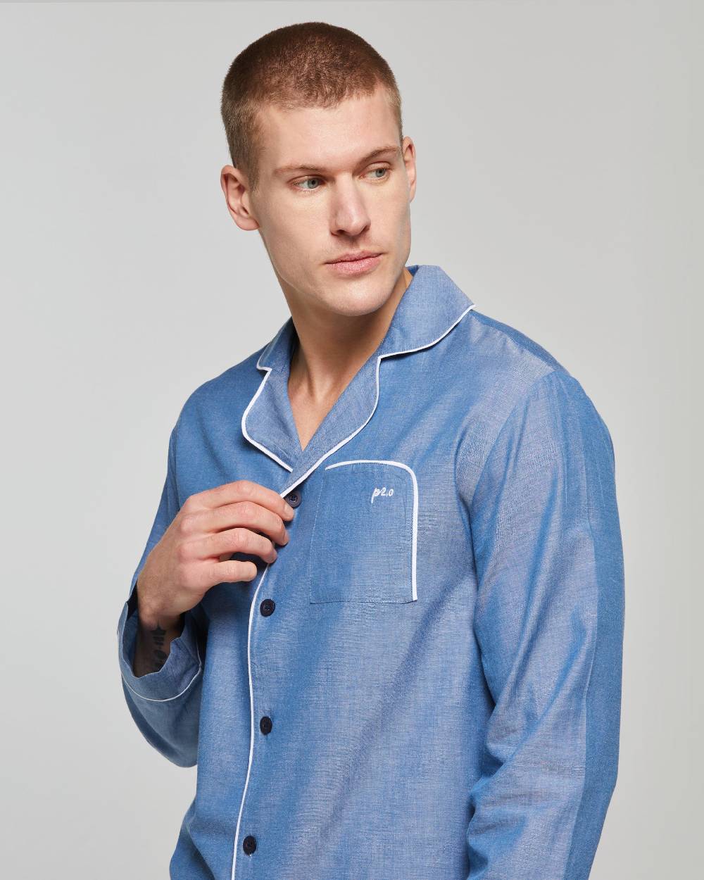 Pompea Pigiama Lungo Tela Guglielmo