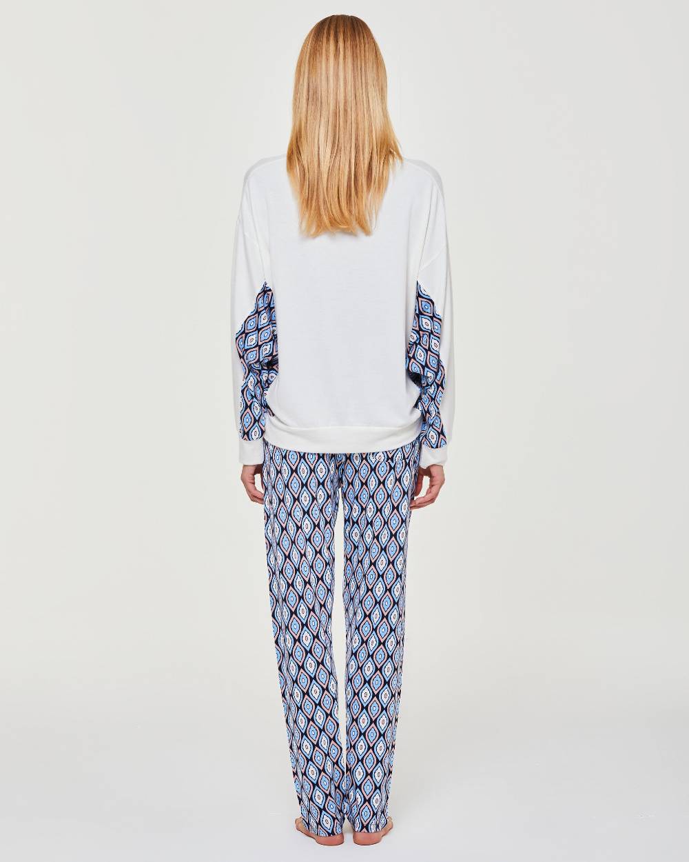 Pompea Pigiama Lungo Viscosa Bucaneve