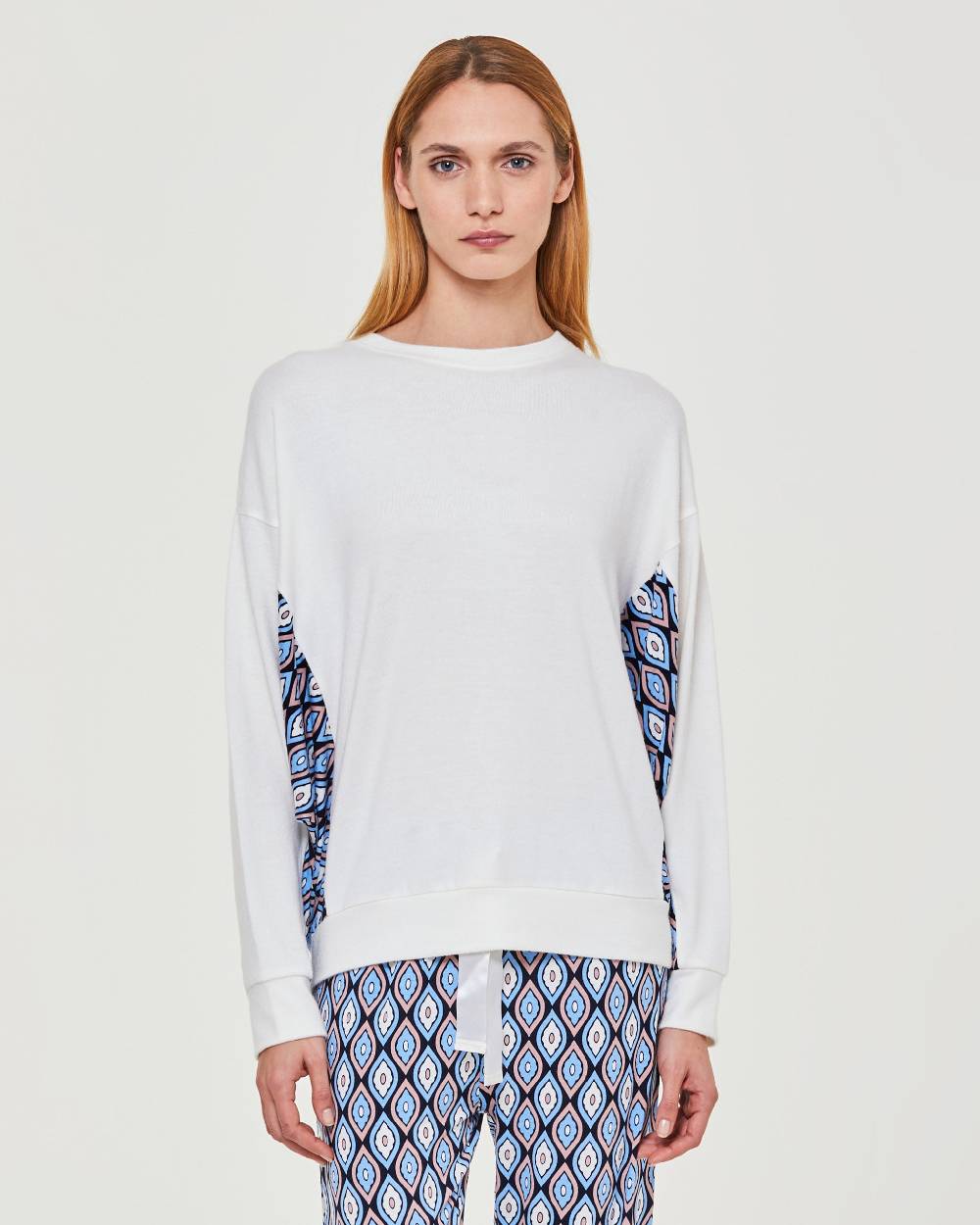 Pompea Pigiama Lungo Viscosa Bucaneve