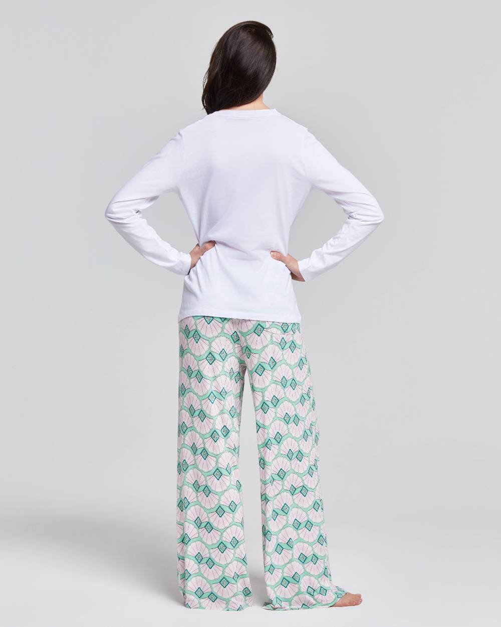 Pompea PIGIAMA LUNGO VISCOSA E COTONE ANNA