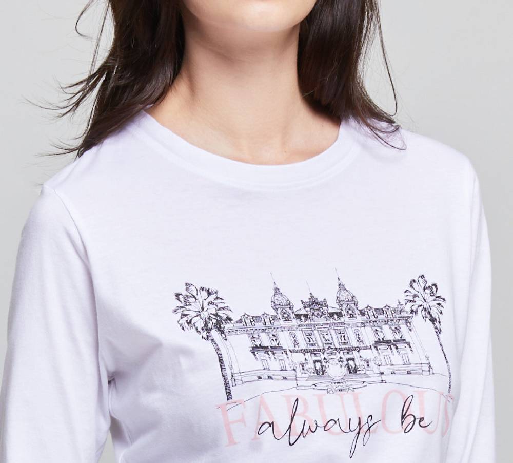 Pompea PIGIAMA LUNGO VISCOSA E COTONE ANNA