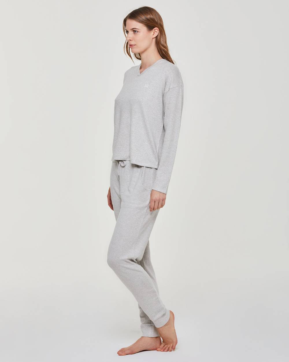 Pompea Pigiama Lungo Viscosa Edera