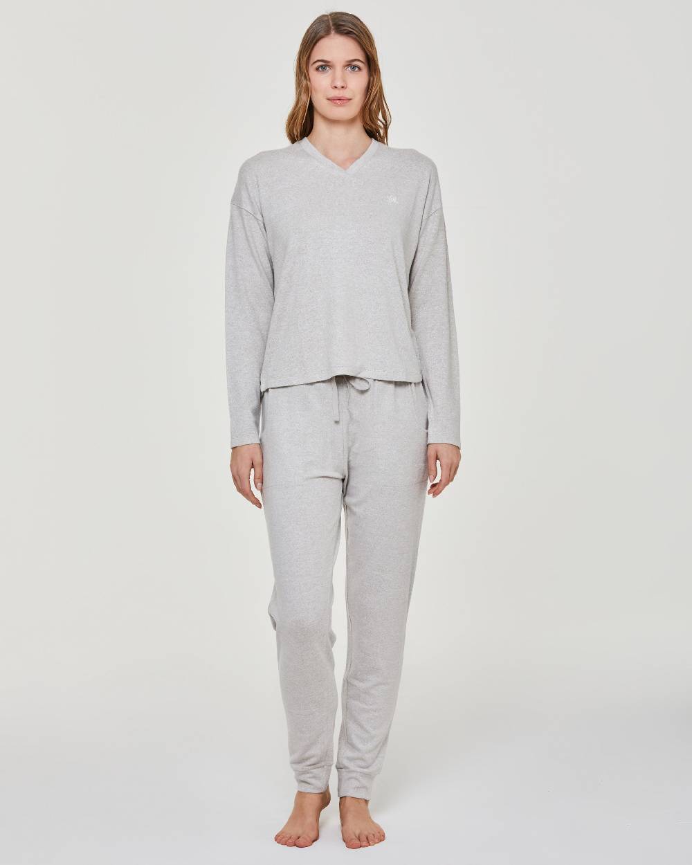 Pompea Pigiama lungo viscosa Edera