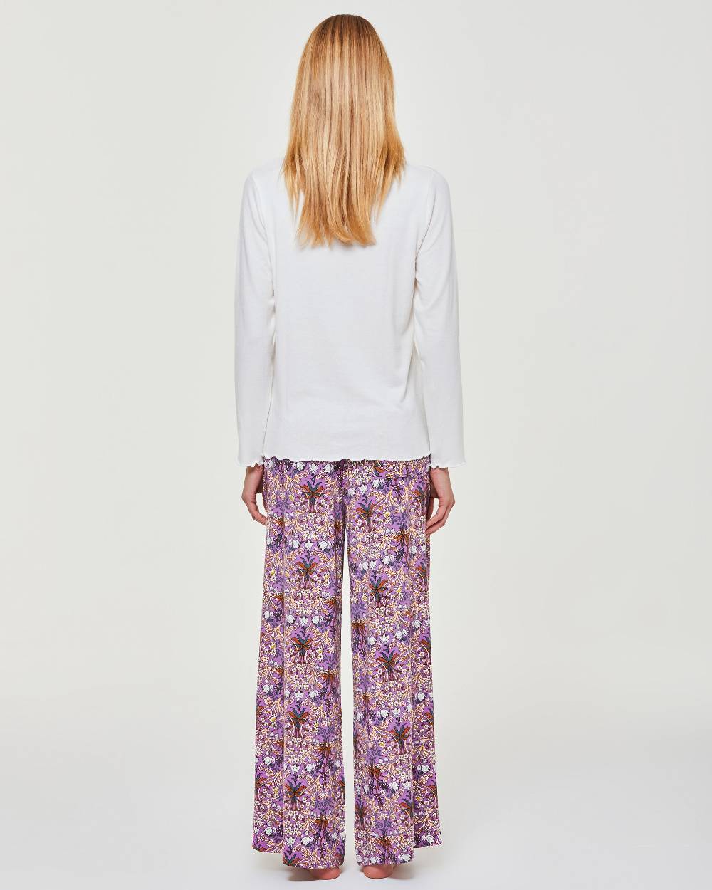 Pompea Pigiama Lungo Viscosa Frangipane