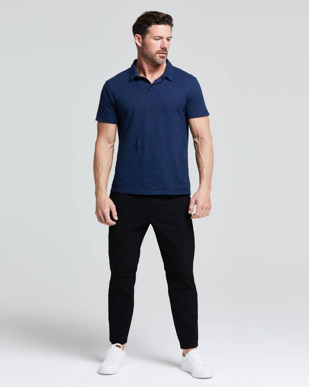 Pompea POLO UOMO COTONE FIAMMATO