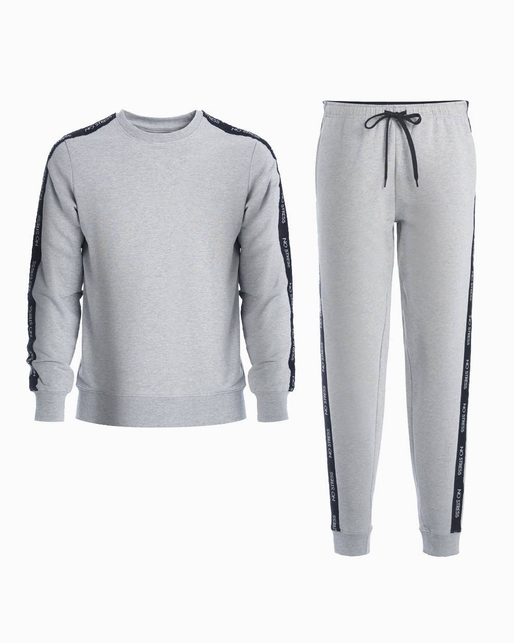 Pompea Set Completo Tuta NO STRESS (Grigio Melange)