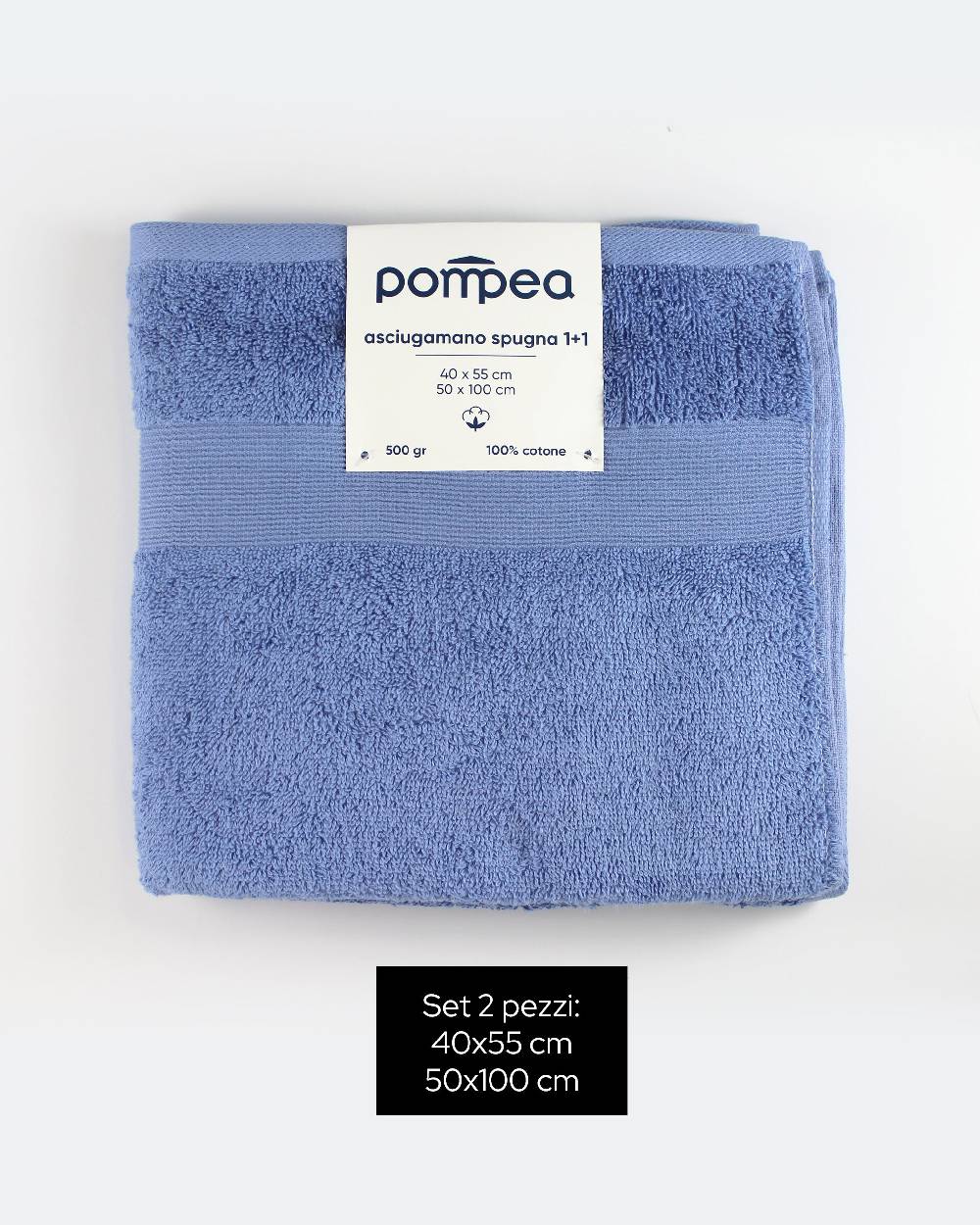 Pompea Set Spugna Viso + Ospite