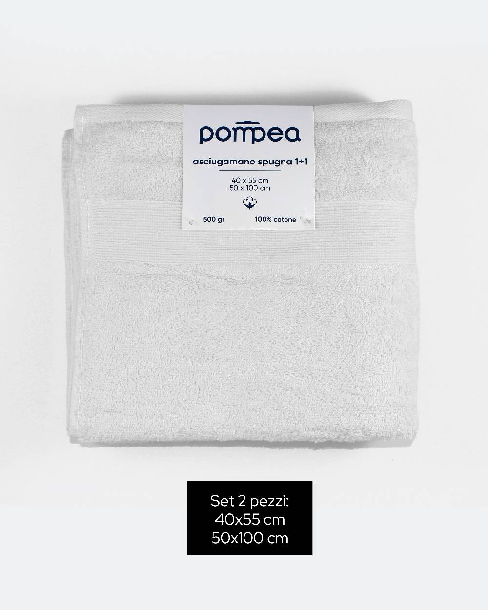 Pompea Set Spugna Viso + Ospite