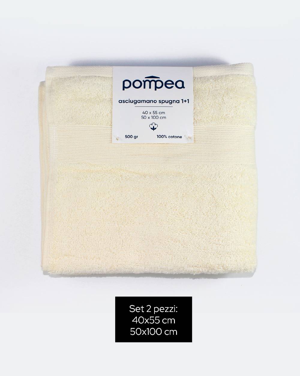 Pompea Set Spugna Viso + Ospite