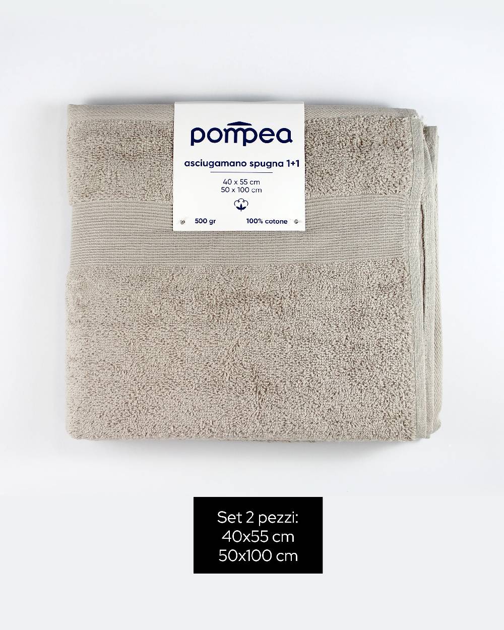 Pompea Set Spugna Viso + Ospite