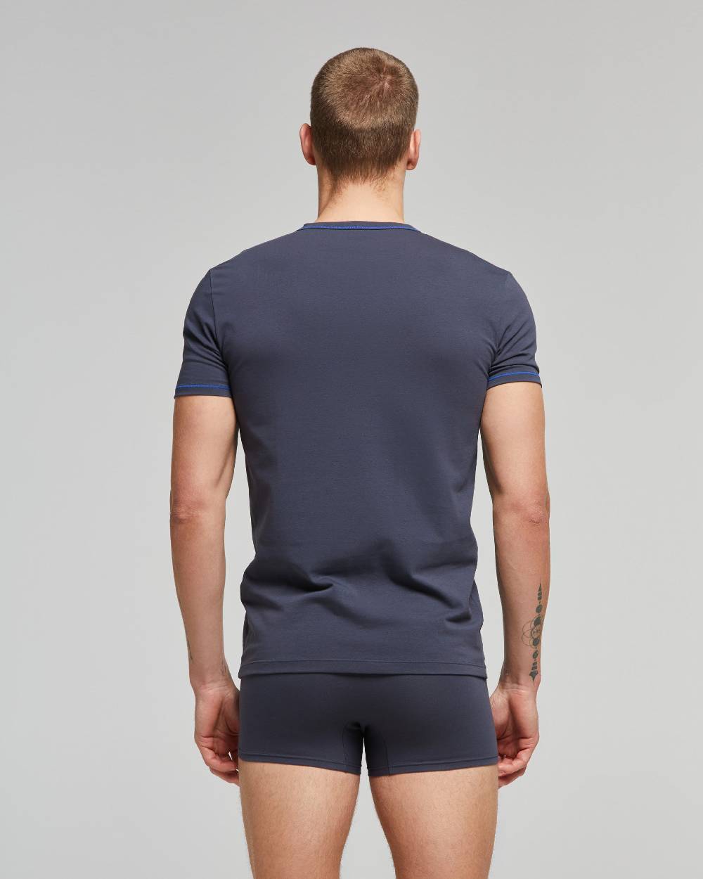 Pompea T-shirt Girocollo Cotone Vestibilità Slim