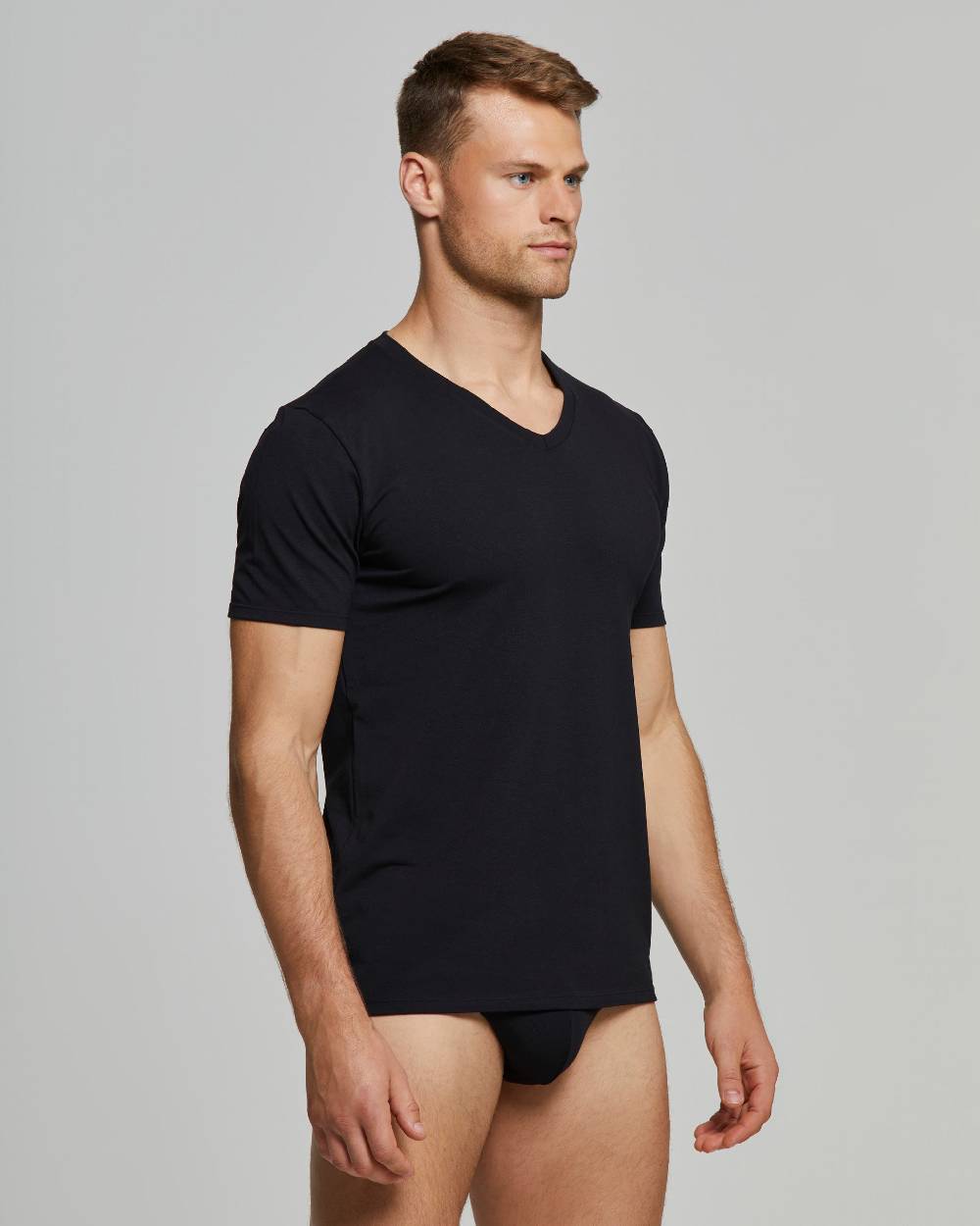 Pompea T-Shirt Scollo V No Stress Cotone Modal