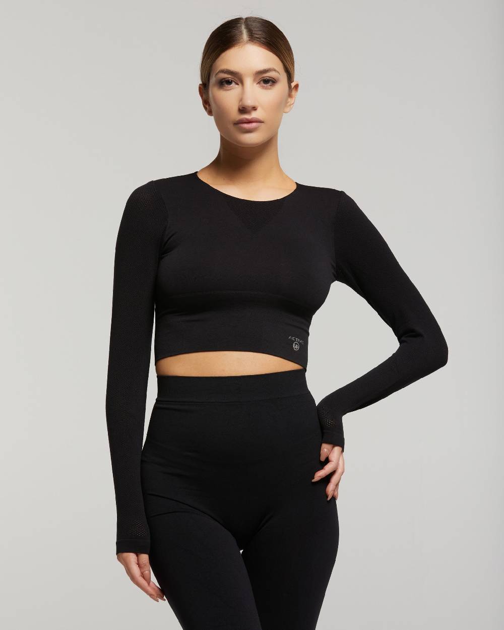 Pompea Top Manica Lunga Space