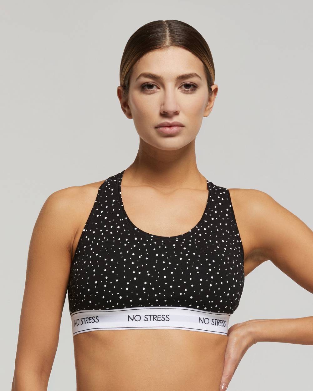 Pompea Top no stress cotone pois