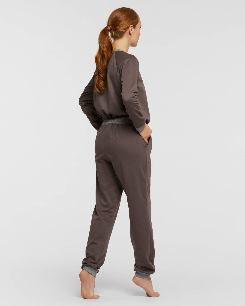 Pompea Tuta Lunga Cotone Montebianco